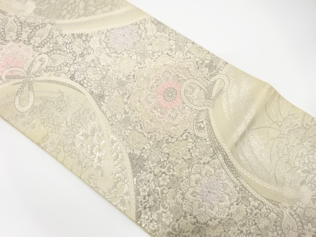 7499023: JAPANESE KIMONO / ANTIQUE FUKURO OBI / SILK / WOVEN